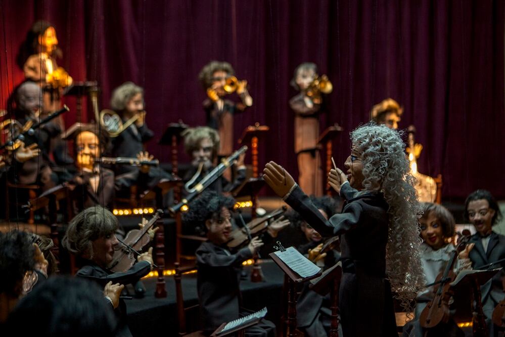 El Museo Nacional del Títere incluye en su colección una orquesta sinfónica. (Foto: Camila Mata)
