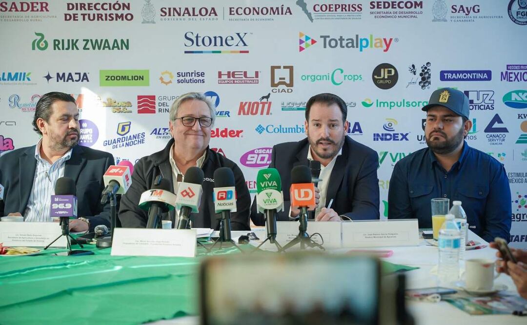 Conferencia sobre Expo Agro 2025 en Culiacán, Sinaloa que será la próxima semana (05/02/2025). Foto: Oficial