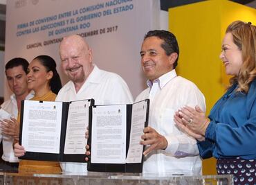 Conadic y Quintana Roo firman convenio para prevenir adicciones