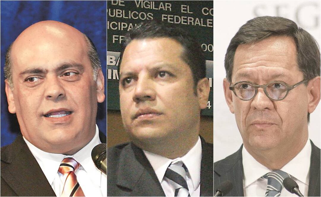 De izquierda a derecha: Francisco Yáñez Herrera, Miguel Ángel Jiménez Godínez y Roberto Campa (Especial)