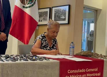 Mexicana en Canadá entrega a México 257 piezas arqueológicas