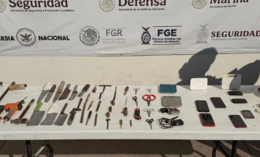 Dos nuevas revisiones sorpresivas realizadas en un periodo de veinticuatro horas, en el reclusorio de Culiacán (05/11/2025). Foto: Especial