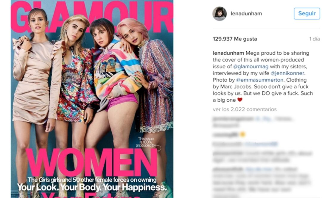 Lena Dunham muestra celulitis en revista