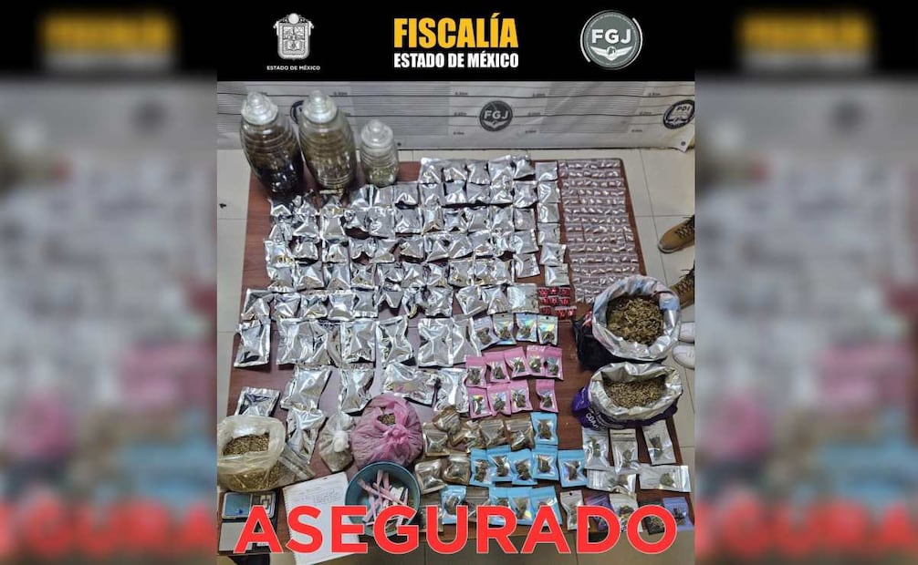 En el inmueble se almacenaban y comercializaban diferentes tipos de narcóticos. Foto: Especial.