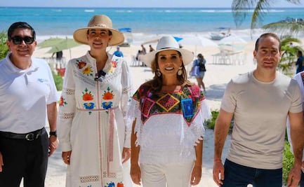 Habilitan dos accesos libres a playas del Parque del Jaguar en Tulum; "es un derecho, no un privilegio", afirma Mara Lezama