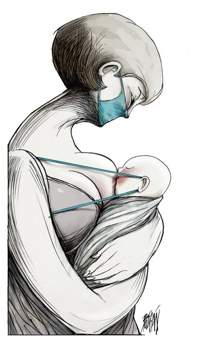 El cubrebocas de mamá