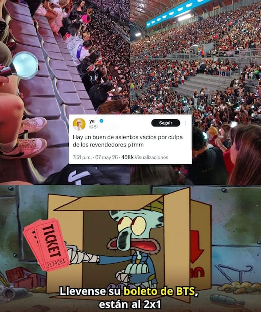 Memes de BTS en México. Foto: X