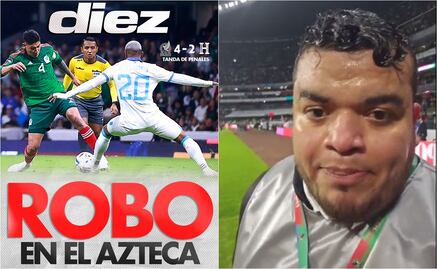 Prensa hondureña califica de "robo" el triunfo de México en el Estadio Azteca