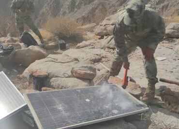 Marina inhabilita redes de comunicación clandestinas en Baja California; aseguran tres antenas "parásitas"