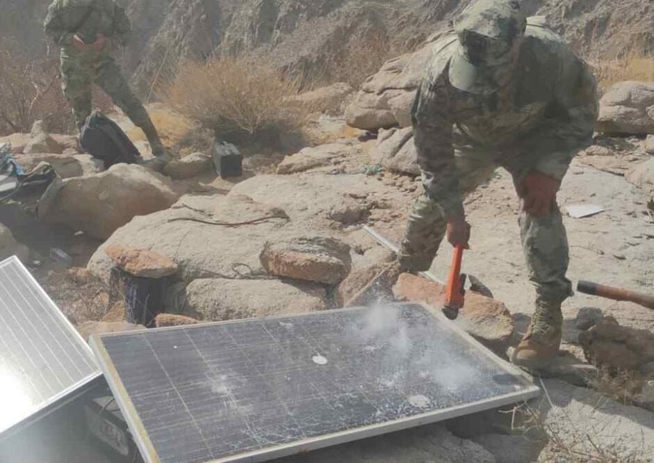 Marina inhabilita red de comunicación clandestina en Baja Caifornia 26/05/2025 Foto: Especial