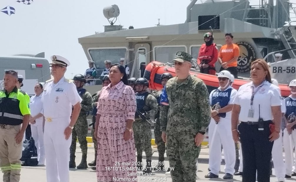 Marina pone en marcha "Operativo Salvavidas Semana Santa 2026" en playas del Istmo de Oaxaca; despliegan 75 elementos.
Foto: Especial.