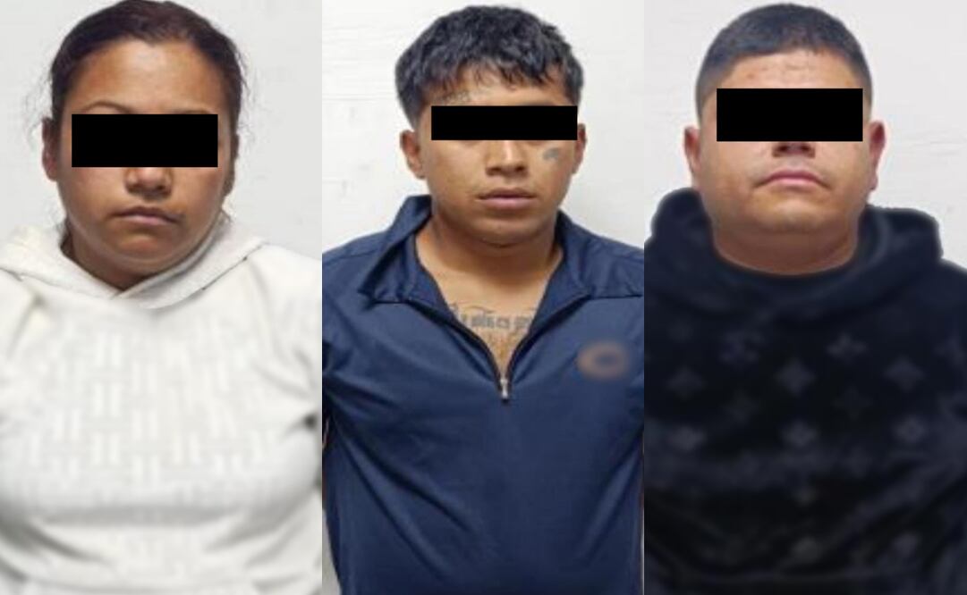 Detienen a 3 por extorsión agravada y homicidio en la alcaldía Azcapotzalco (26/06/2025). Foto: Especial