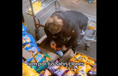 Llaman a vendedora Lady “Sabriclones” por rellenar bolsas de Cheetos VIDEO