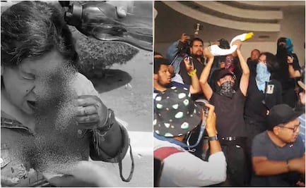 VIDEO: Golpean a madre de estudiante durante manifestación de UAEH; hay otros 2 lesionados