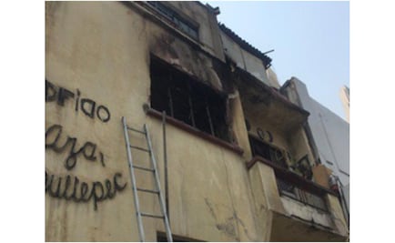 Apagan incendio en edificio departamental de avenida Chapultepec