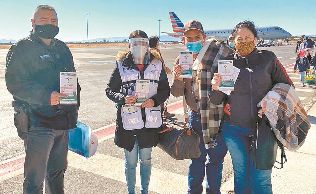 El Programa Paisano en puertos aéreos de México. Foto: CORTESÍA