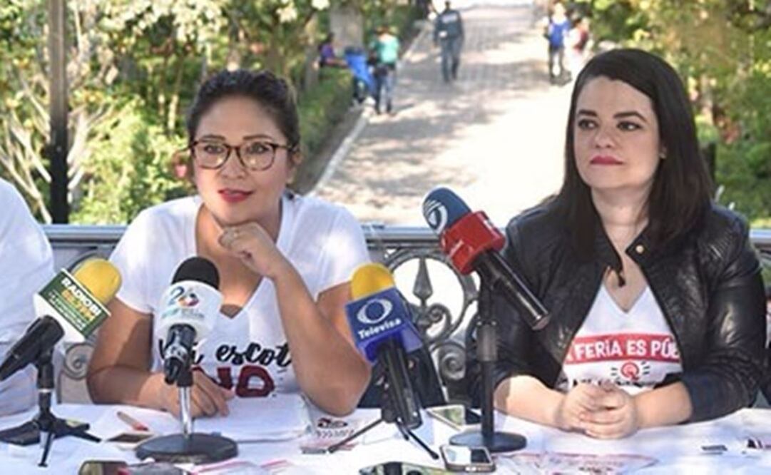 La campaña “Juntxs contra el acoso” comenzó este lunes en la Feria Nacional de San Marcos. Foto: Especial