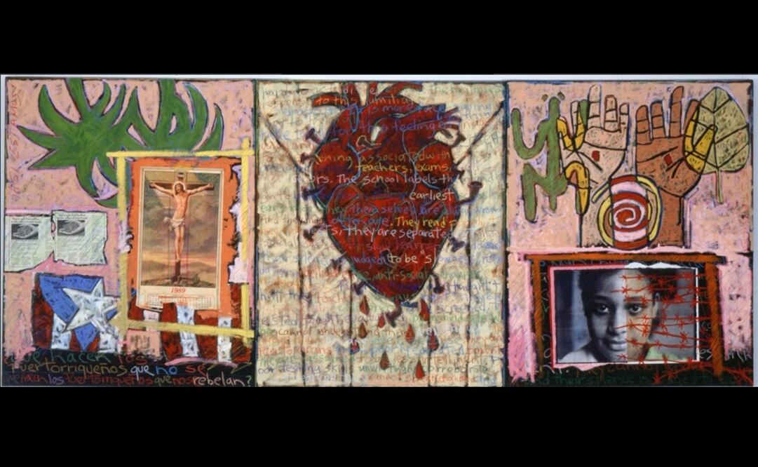 Obra de Juan Sanchez. Foto: Twitter / Museo del Barrio