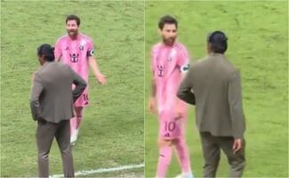 Así fue el encontronazo entre Messi y Joel Huiqui en la Campeones Cup