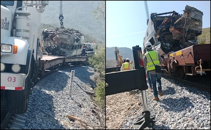Realizan levantamiento de restos del Tren Interoceánico en Oaxaca; partes son enviadas a Veracruz