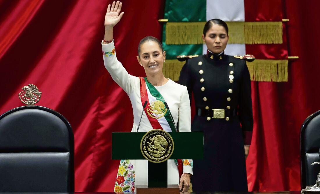 A 11 meses de llegar a la Presidencia de la República, Claudia Sheinbaum Pardo entrega su Primer Informe de Gobierno. Foto: Diego Simón / EL UNIVERSAL