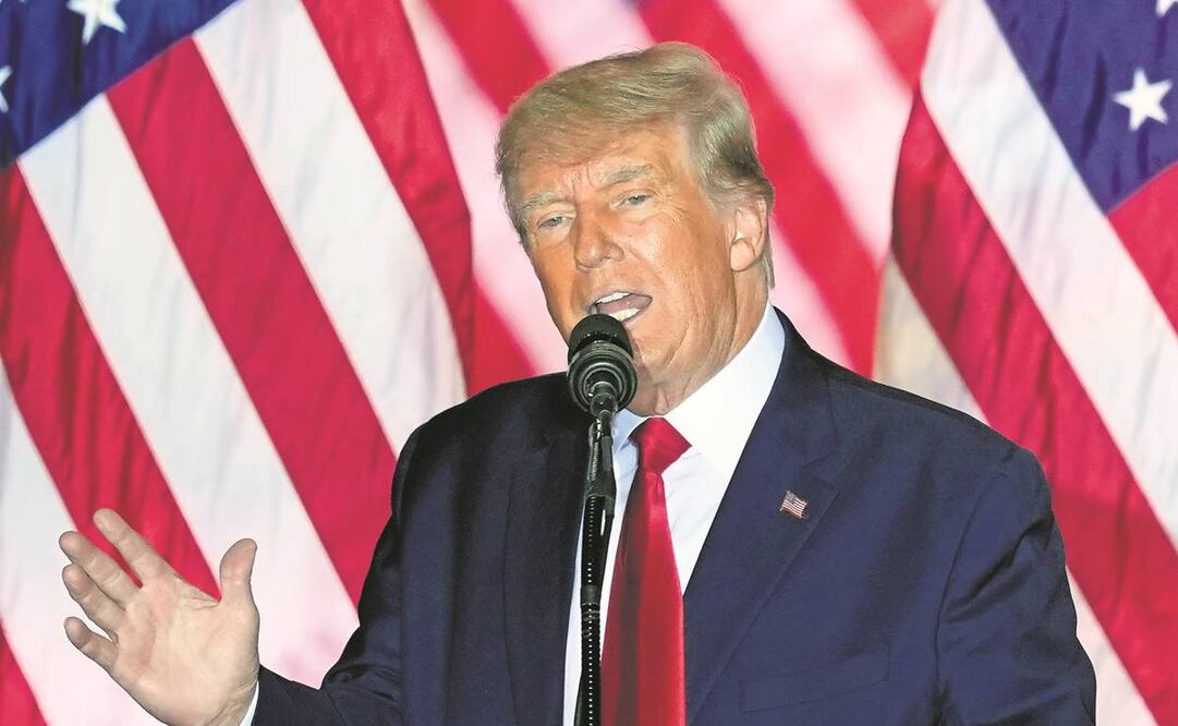 El expresidente Donald Trump pidió eliminar partes de la Constitución al decir que propician el fraude. Foto: Rebecca Blackwell/AP