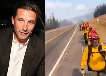 Famoso actor de Gossip Girl elogia a bomberos mexicanos; equipo combate incendio en Los Ángeles