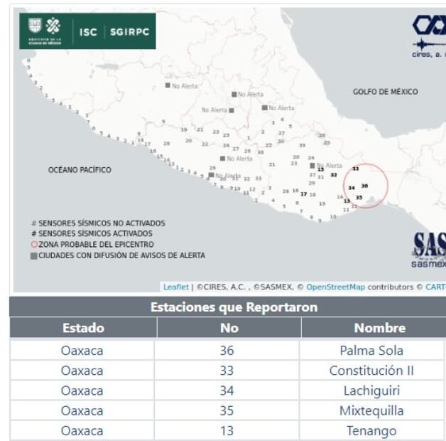 Reportan sismo de 4.7 grados con epicentro en Matías Romero, Oaxaca 