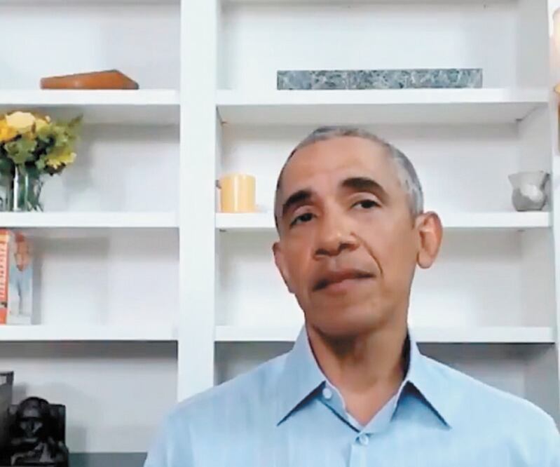 Sobre las protestas, el expresidente Barack Obama dijo que ha visto en EU“la clase de eventos épicos más profundos” en mucho tiempo. TOMADA DE VIDEO
