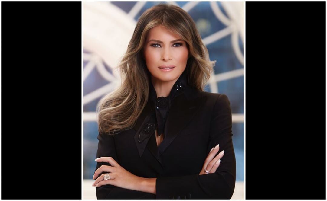 Casa Blanca divulga primer retrato oficial de Melania Trump como primera dama