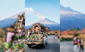 Peregrinos cruzan Paso de Cortés para ir a la Basílica