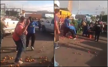 Agreden a jitomatazos a inspectores en Central de Abastos de Querétaro