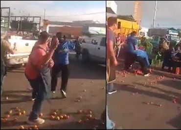 Agreden a jitomatazos a inspectores en Central de Abastos de Querétaro