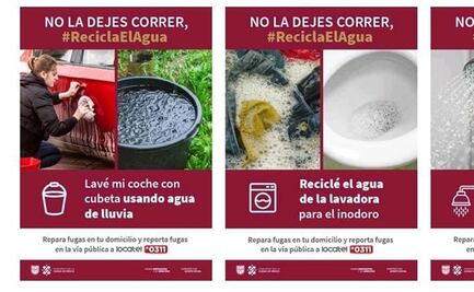 “No la dejes correr”: Gobierno de CDMX lanza campaña para cambiar patrón de consumo de agua