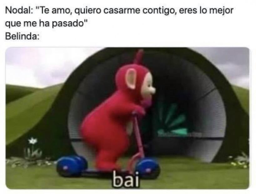 Adiós amor me voy de ti… le llueven los memes a Christian Nodal y Belinda