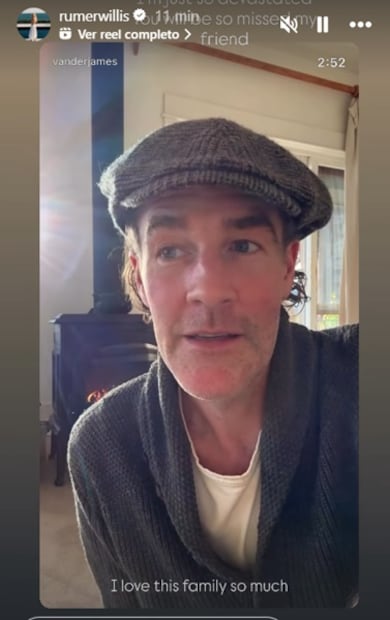 Rummer Willis se dijo devastada por la partida de su mejor amigo. Foto: Captura de pantalla.