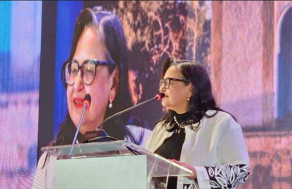 Norma Lucía Piña Hernández recibe el premio de Derechos Humanos 2023. Foto: Especial