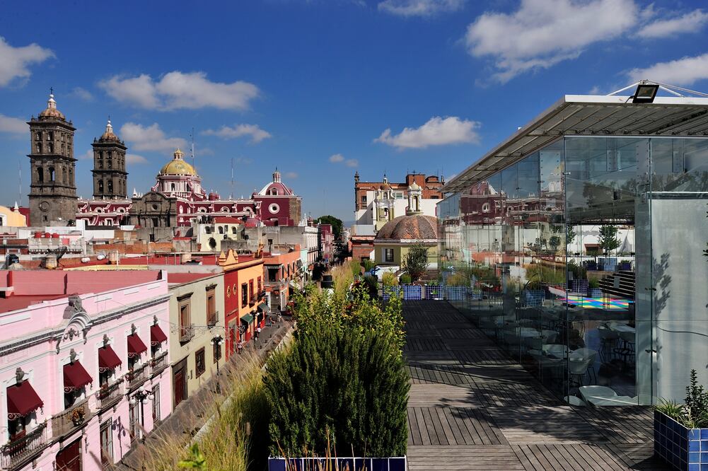 Vista panorámica desde la terraza del Museo Amparo. (Foto: Cortesía Museo Amparo)