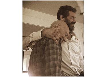 Hugh Jackman se despide de Patrick Stewart