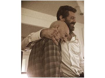 Hugh Jackman se despide de Patrick Stewart