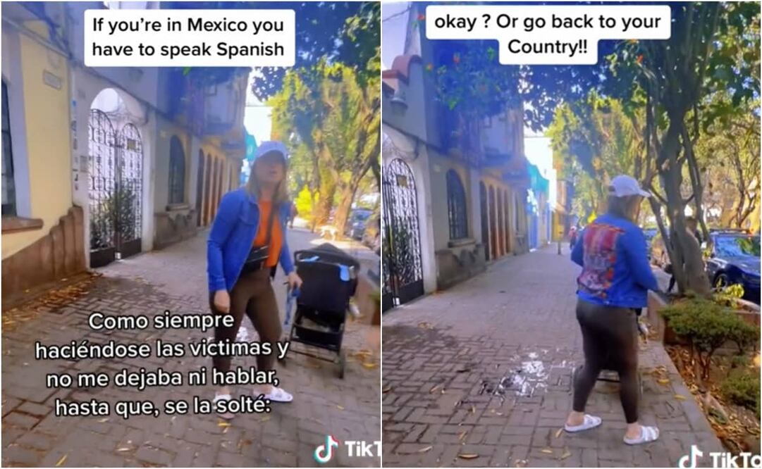 Se viralizó un video donde una mexicana le reclama a una mujer extranjera por no hablar español. Foto: TikTok. @comomexiconohay__2
