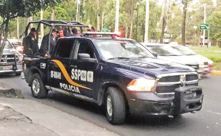 Policía sufre caída de camioneta de la SSP en CDMX