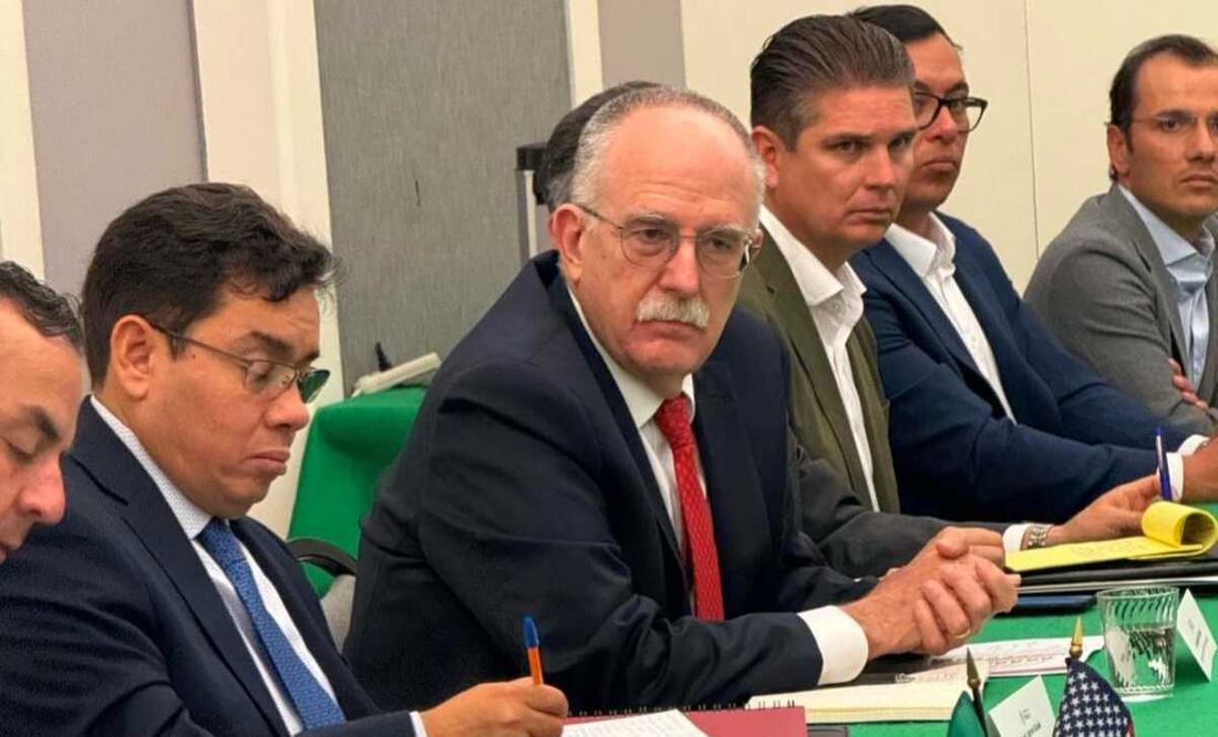 El secretario de Agricultura y Desarrollo Rural, Julio Berdegué Sacristán, durante su reunión en Washington el pasado 6 de mayo del 2025. Foto: Especial