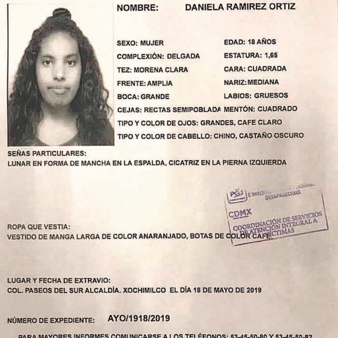 El día de su desaparición, el 19 de mayo pasado, Daniela mandó un mensaje de texto a un amigo en el que le decía que un “taxista la quería secuestrar”. ARCHIVO EL UNIVERSAL