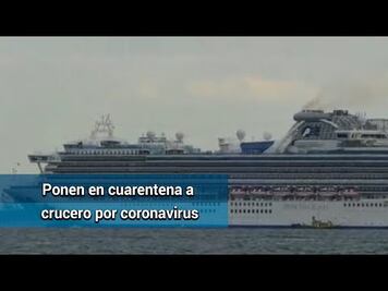 Japón pone en cuarentena a un crucero tras caso de coronavirus