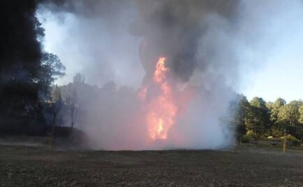 Ordeña de combustible causa explosión de ducto en Tlaxcala