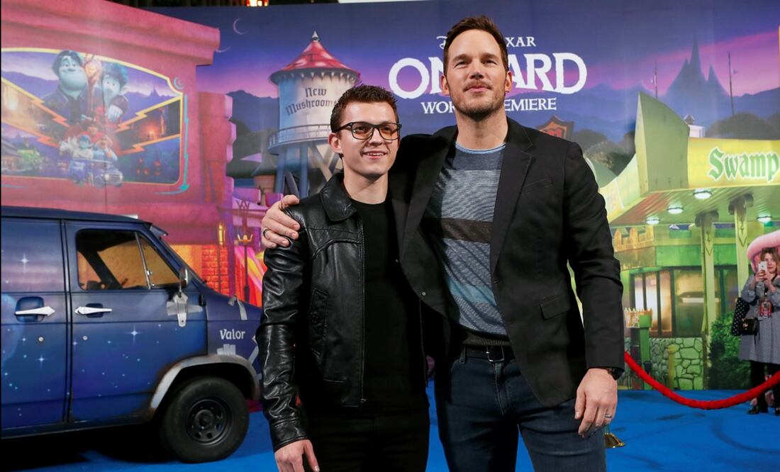 Tom Holland y Chris Pratt. Foto: REUTERS