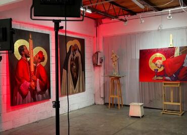 De San Carlos, exposición “La Venida del Señor” de Fabián Cháirez ya está en estudio de arte; pintor considera que fue un éxito