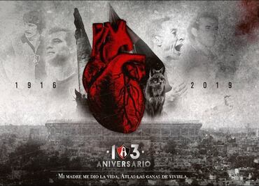 Atlas, el equipo de un título cumple 103 años