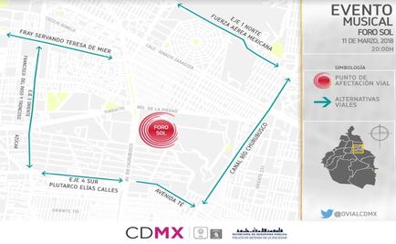 Ofrecen opciones viales por concierto de Depeche Mode en el Foro Sol